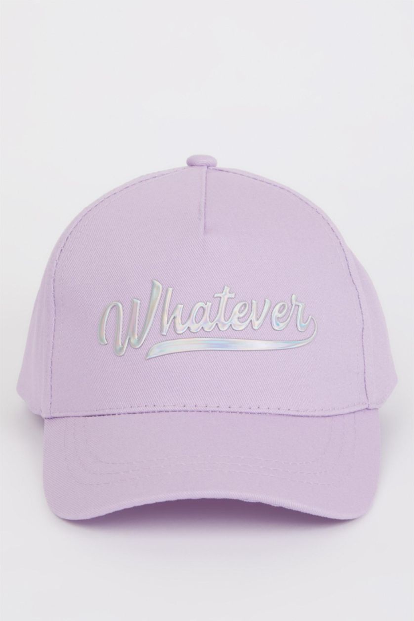 بنات بنفسجي فاتح شفقة كاب بناتي قطن مطرز