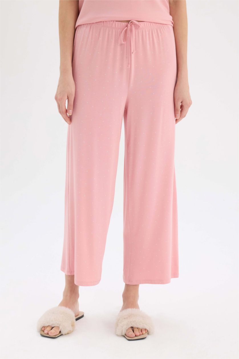 FEMME Bordeaux Ensemble Pyjama Top à manches courtes et pantalon large de Fall in Love