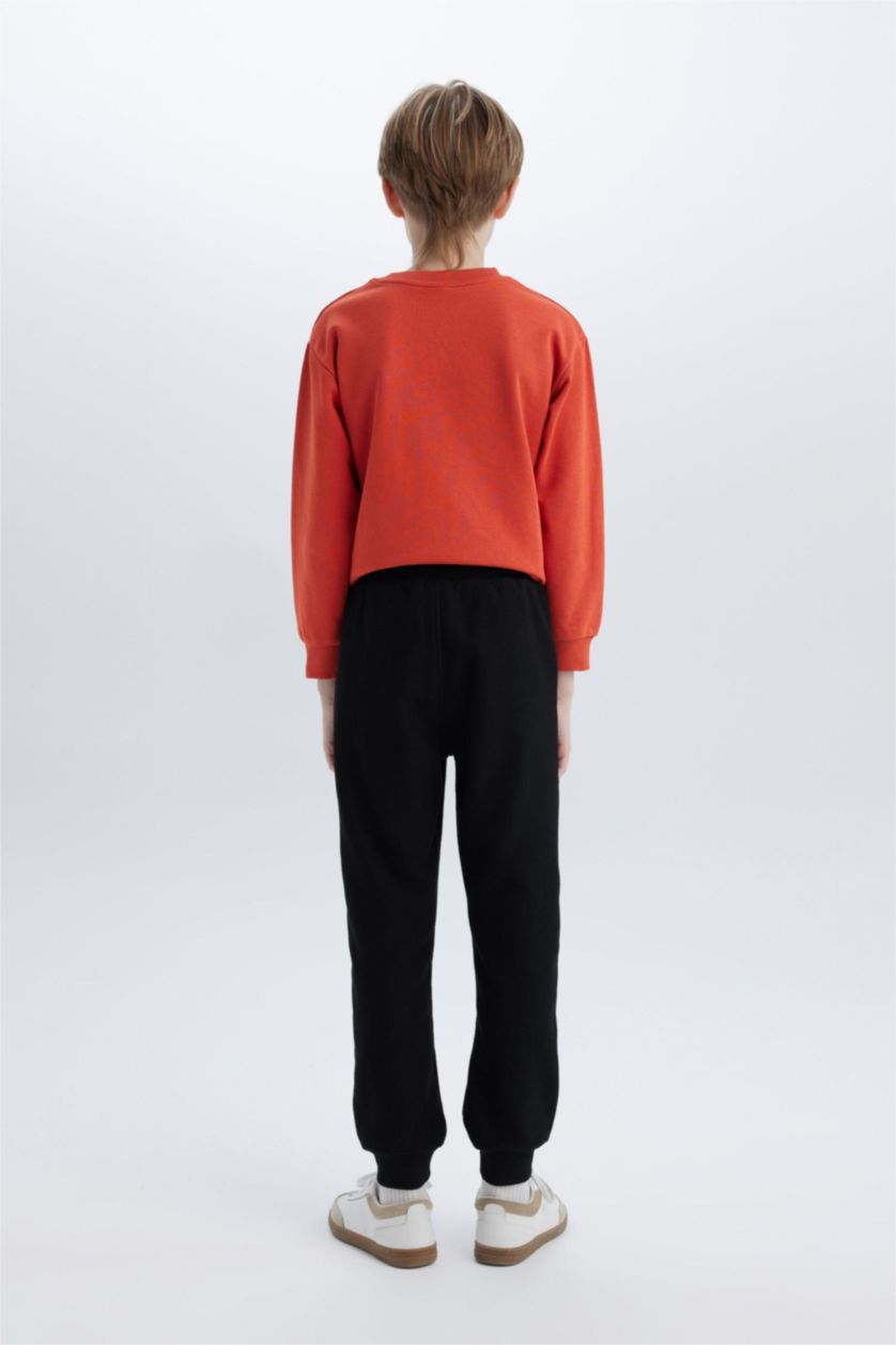 Erkek Çocuk - Genç Erkek Siyah Beli Lastikli Pike 2'li Eşofman Altı Erkek Çocuk