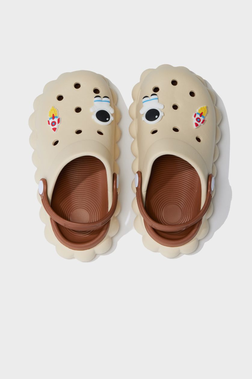 Erkek Çocuk - Genç Erkek Koyu Kahve Erkek Çocuk Düz Taban Eva Sandalet