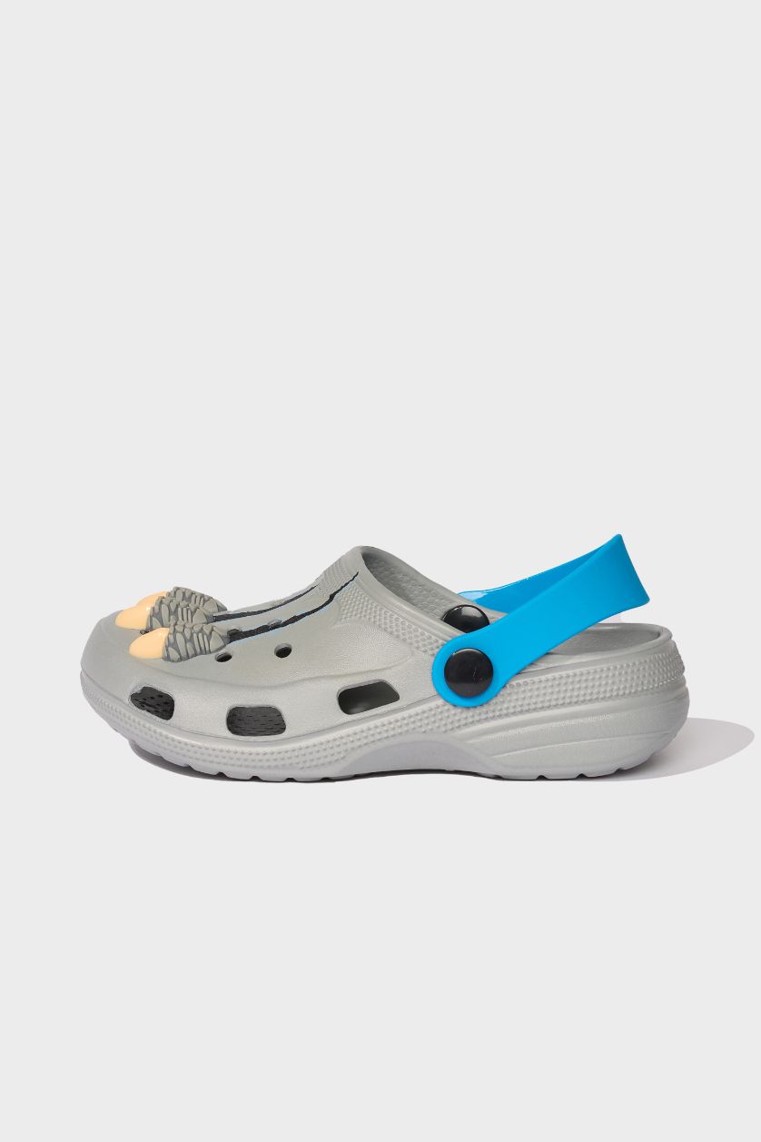 BOYS & TEENS Anthracite Boy Flat Sole Sandals