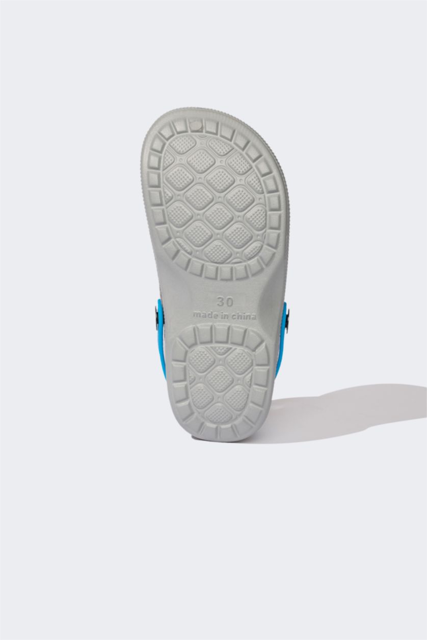 BOYS & TEENS Anthracite Boy Flat Sole Sandals