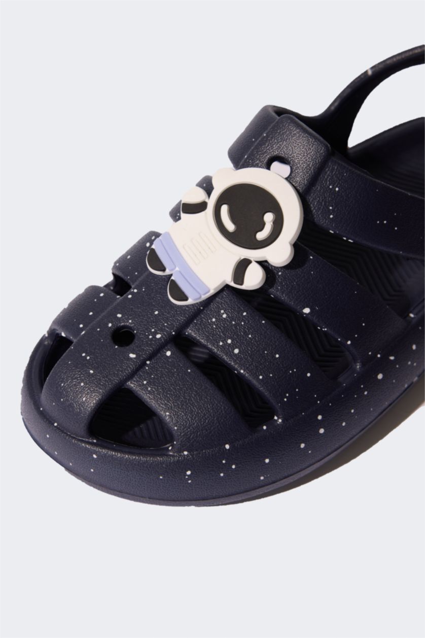 Erkek Çocuk - Genç Erkek Mavi Erkek Çocuk Düz Taban Eva Sandalet