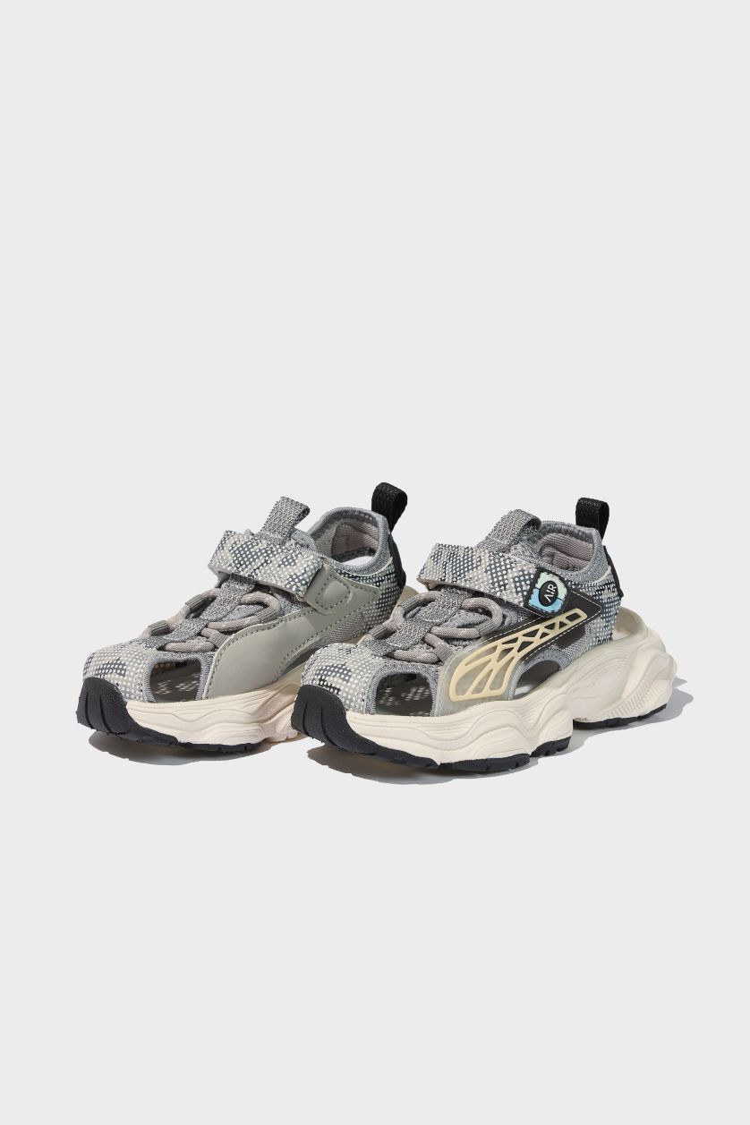 Erkek Çocuk - Genç Erkek Karma Düz Taban Suni Deri Sandalet Erkek Çocuk