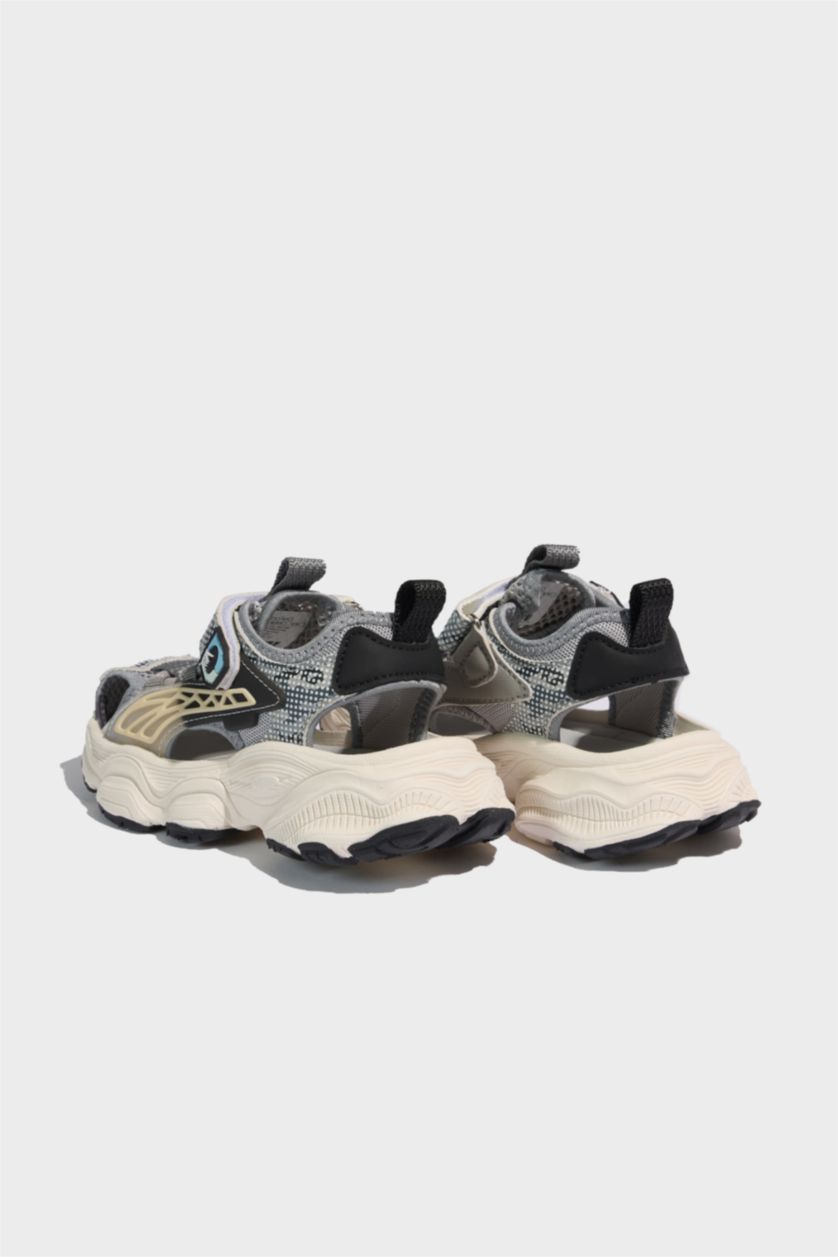 Erkek Çocuk - Genç Erkek Karma Düz Taban Suni Deri Sandalet Erkek Çocuk