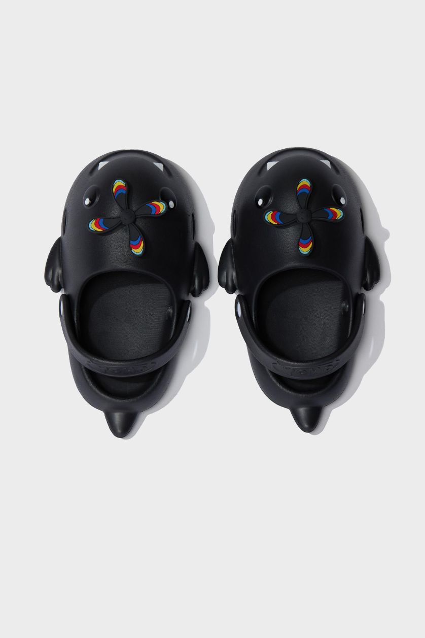 Erkek Çocuk - Genç Erkek Siyah Düz Taban Eva Sandalet Erkek Çocuk