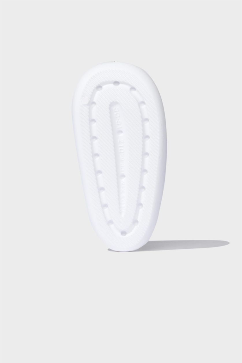 أولادي أبيض (000) شبشب اولادي إيفا بكعب مسطح أبيض