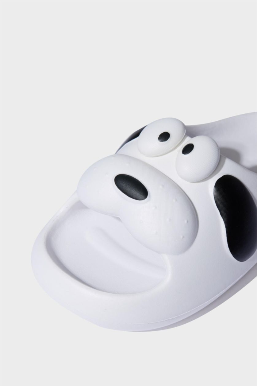 أولادي أبيض (000) شبشب اولادي إيفا بكعب مسطح أبيض