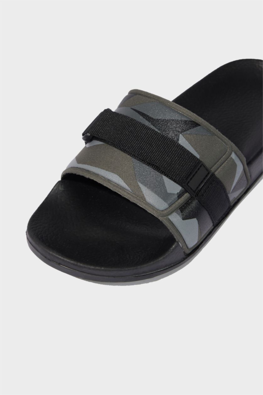 Erkek Çocuk - Genç Erkek Karma Düz Taban Terlik Erkek Çocuk