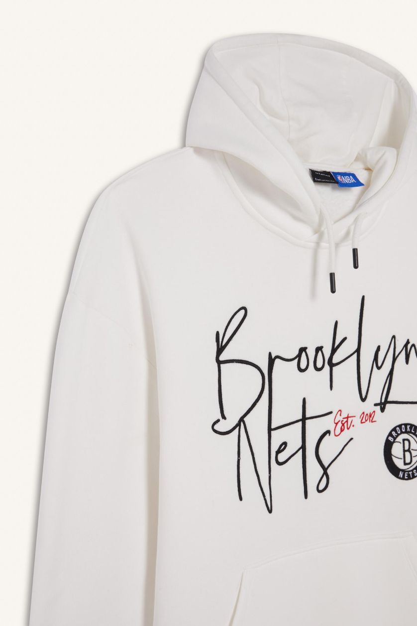 رجالي بيج فاتح سويت شيرت رياضي اوفر سايز بكابيشون بجيب من DeFactoFit