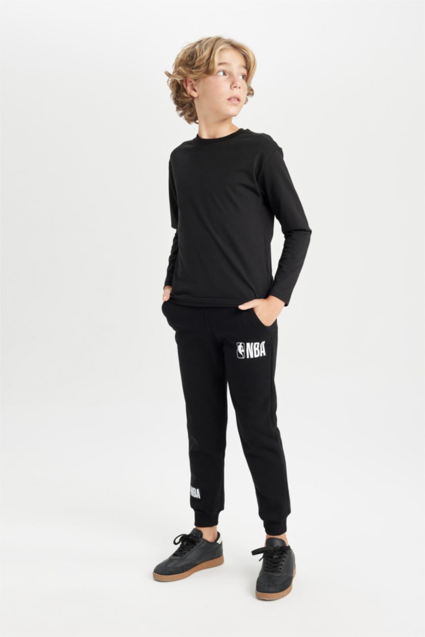 Young Boys - Teen Boys Black Regular Fit Long Sleeve T-Shirt