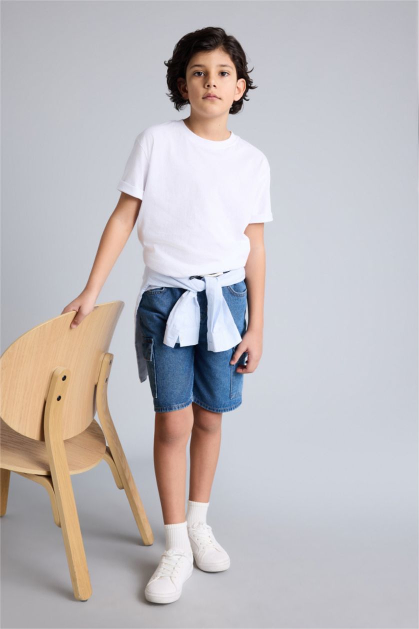 أولادي أزرق شورت جينز اولادي