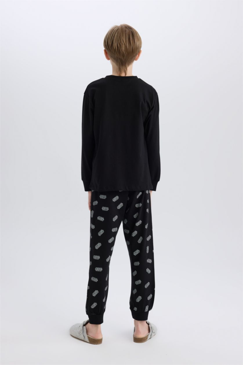 GARÇONS Noir Pyjama Star Wars pour garçon : T-shirt à manches longues et pantalon