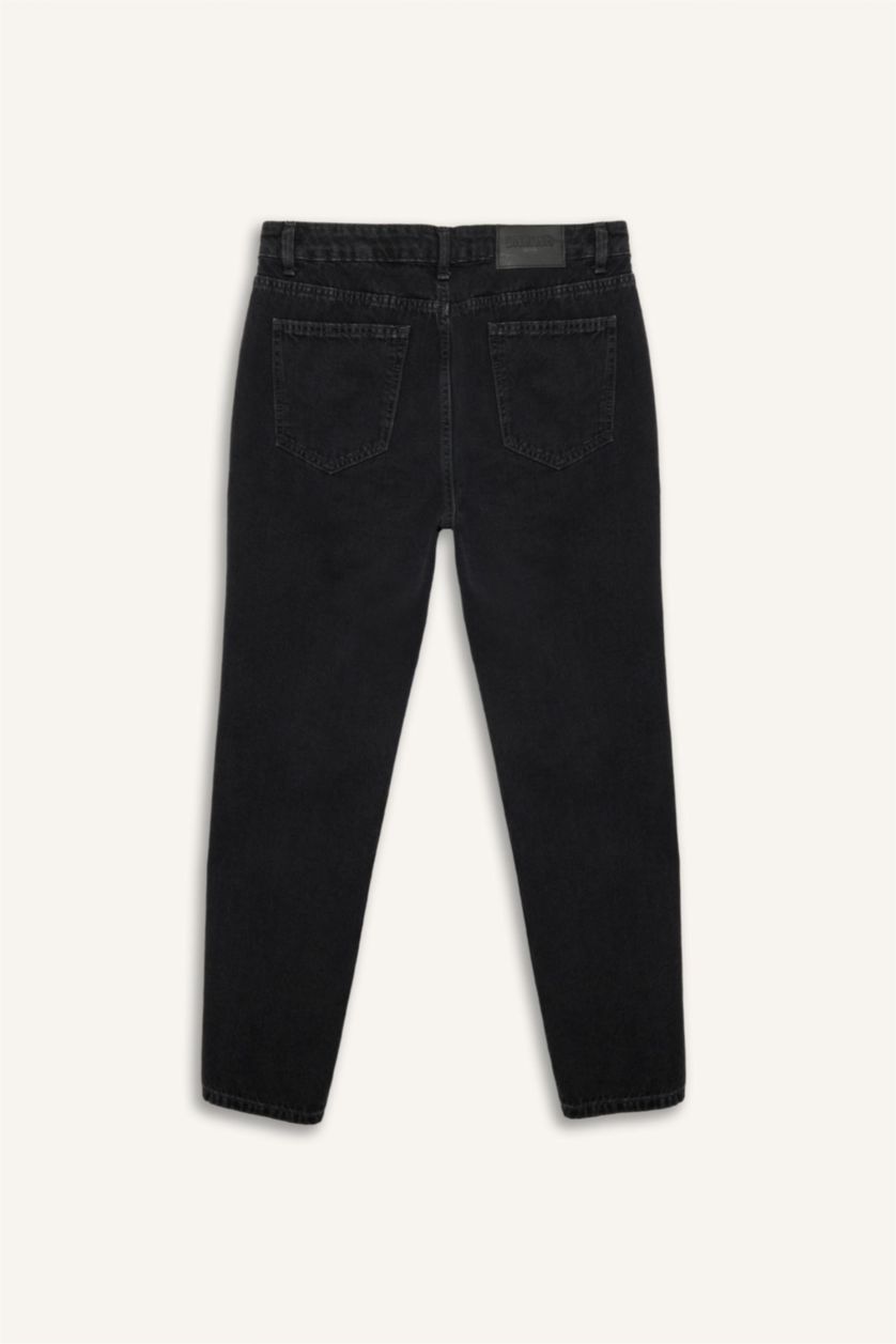 MAN Black 90’S Slim Fit Super Skinny Hem Denim Trousers