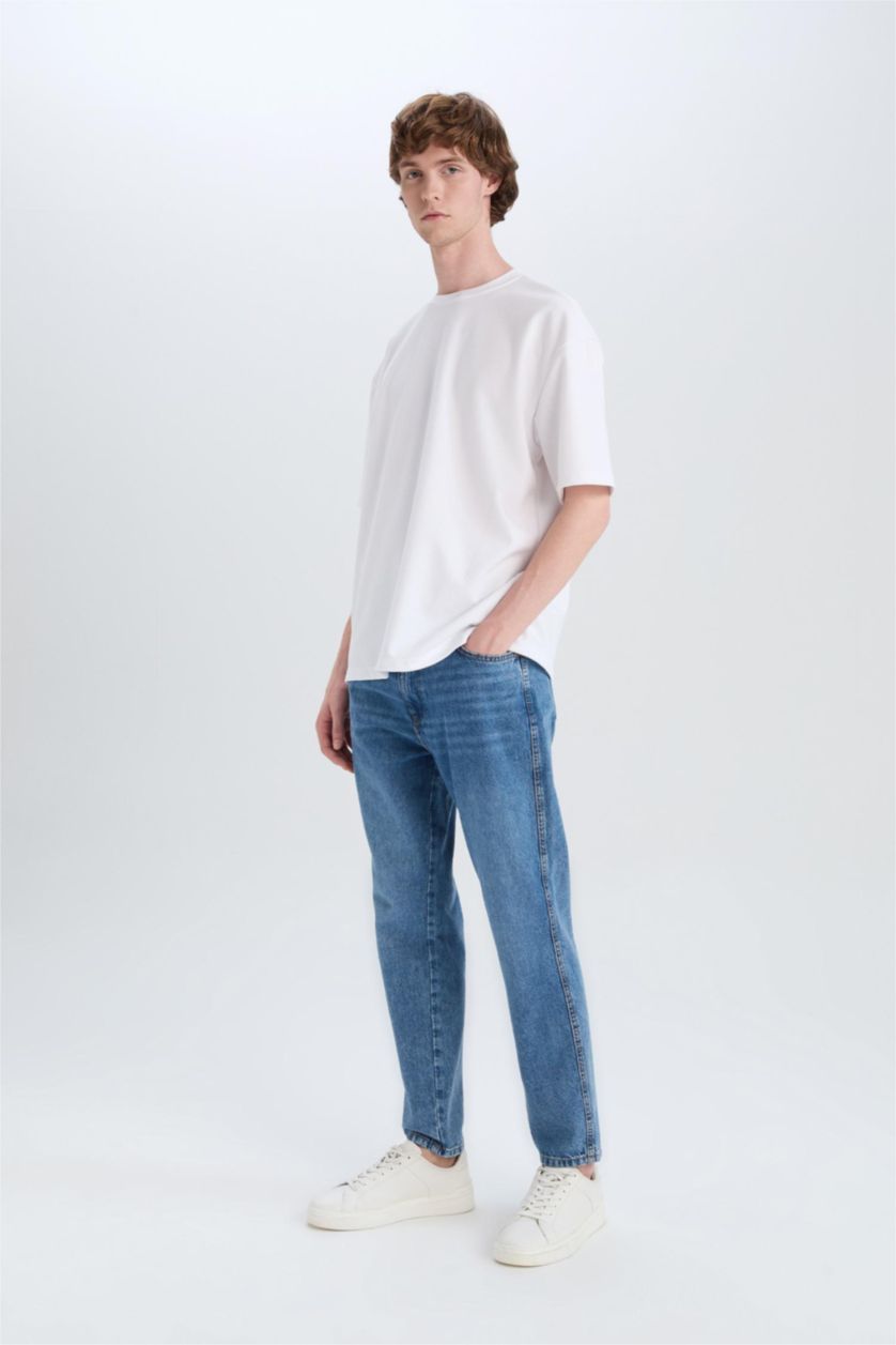 رجال أزرق 90's Slim Fit Skinny Leg Jeans