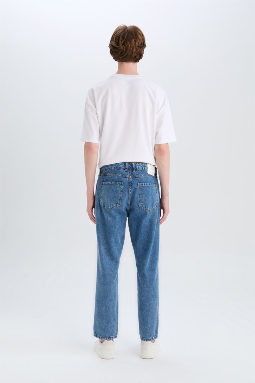 رجال أزرق 90's Slim Fit Skinny Leg Jeans