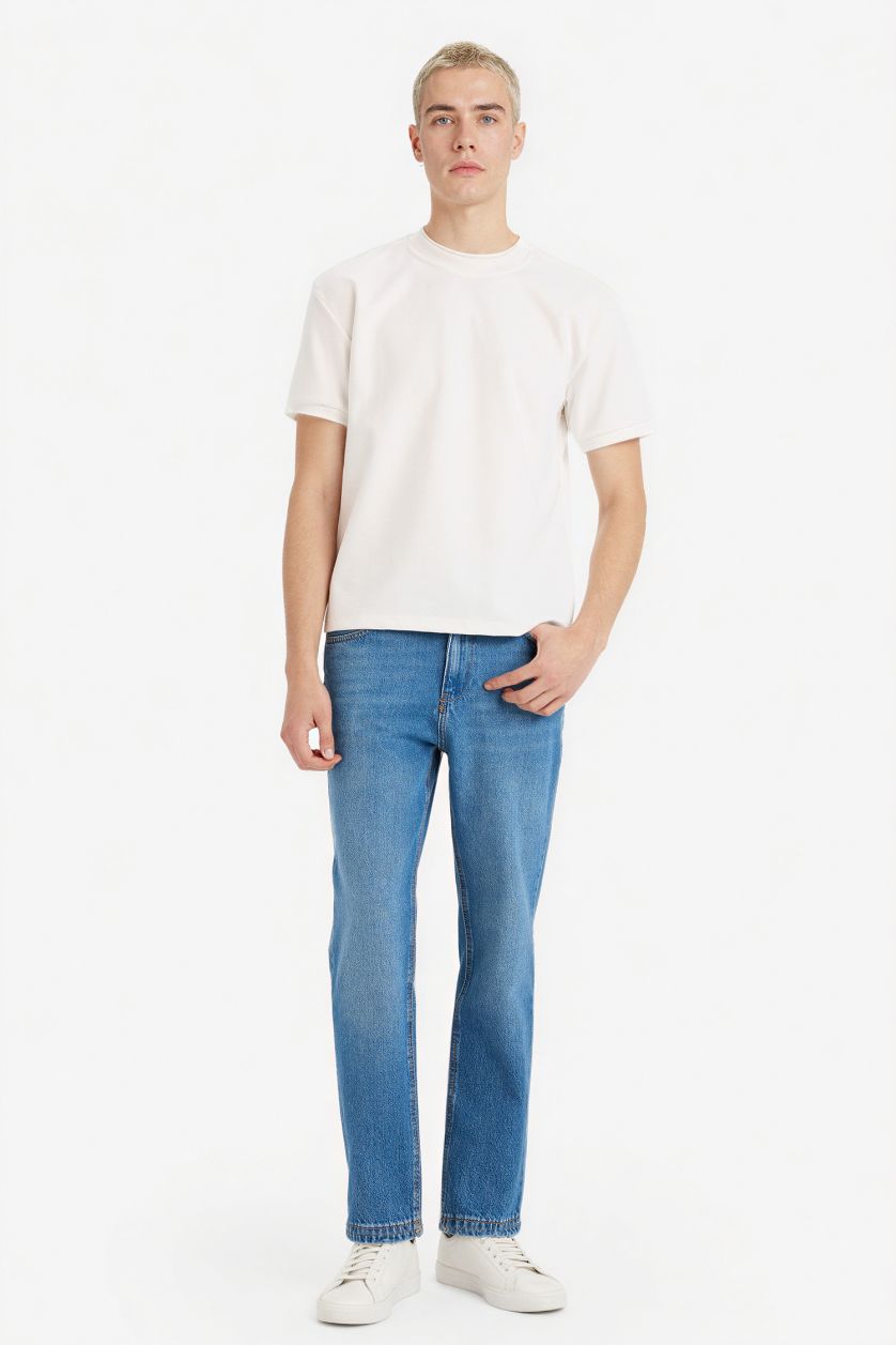 MAN Blue 90's Slim Fit Skinny Leg Jeans