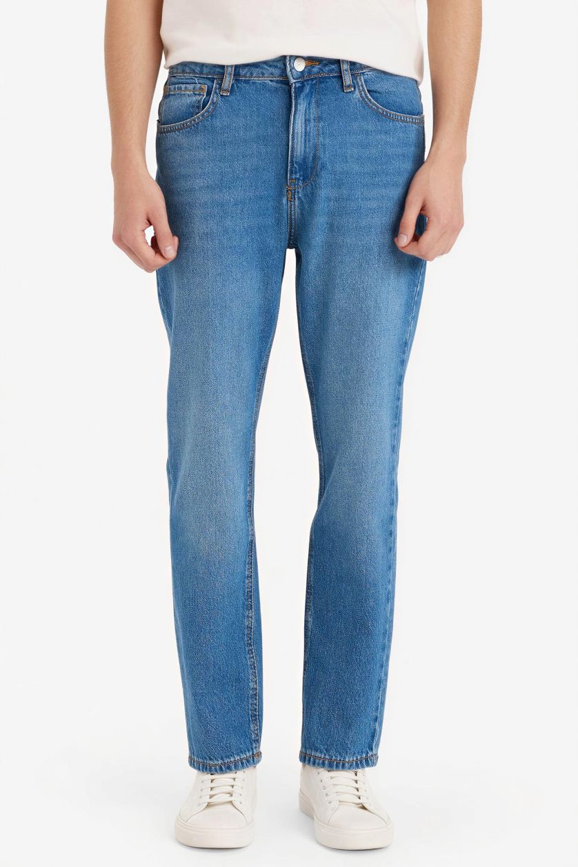 MAN Blue 90's Slim Fit Skinny Leg Jeans