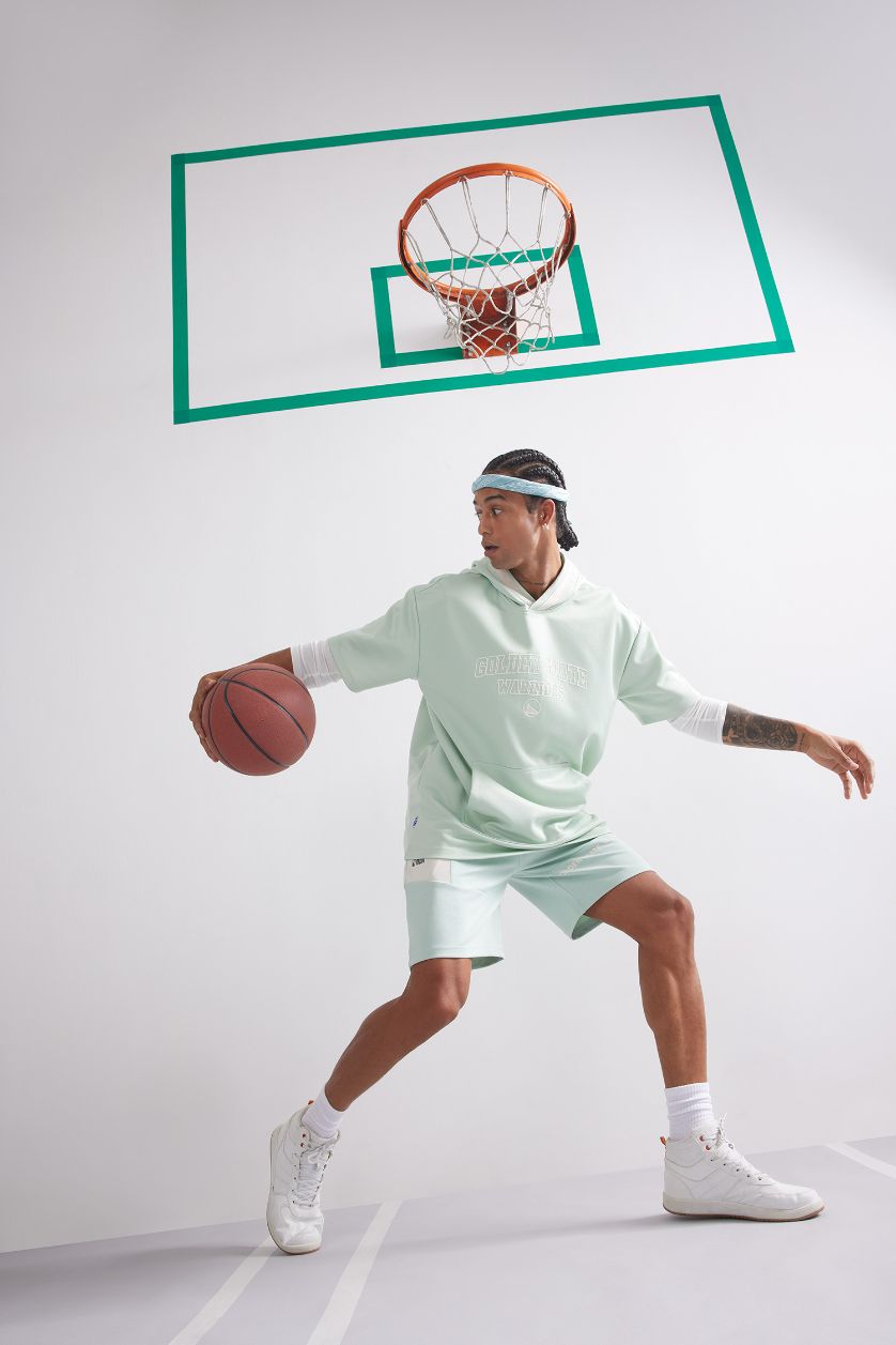 Ерлер Жалбыз NBA Golden State Warriors бас киімді вафли Футболка