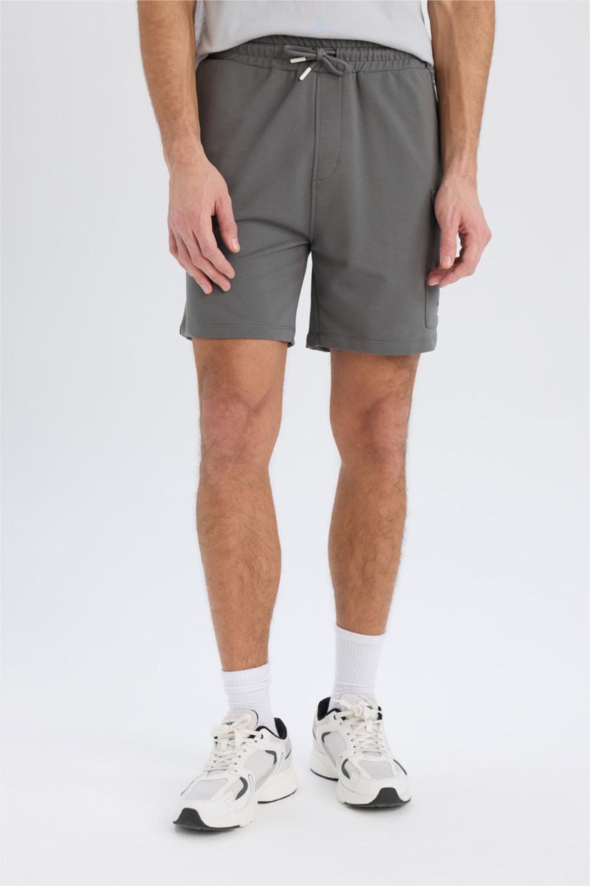 Erkek Koyu Gri NBA Brooklyn Nets Standart Fit Kısa Paça Şort