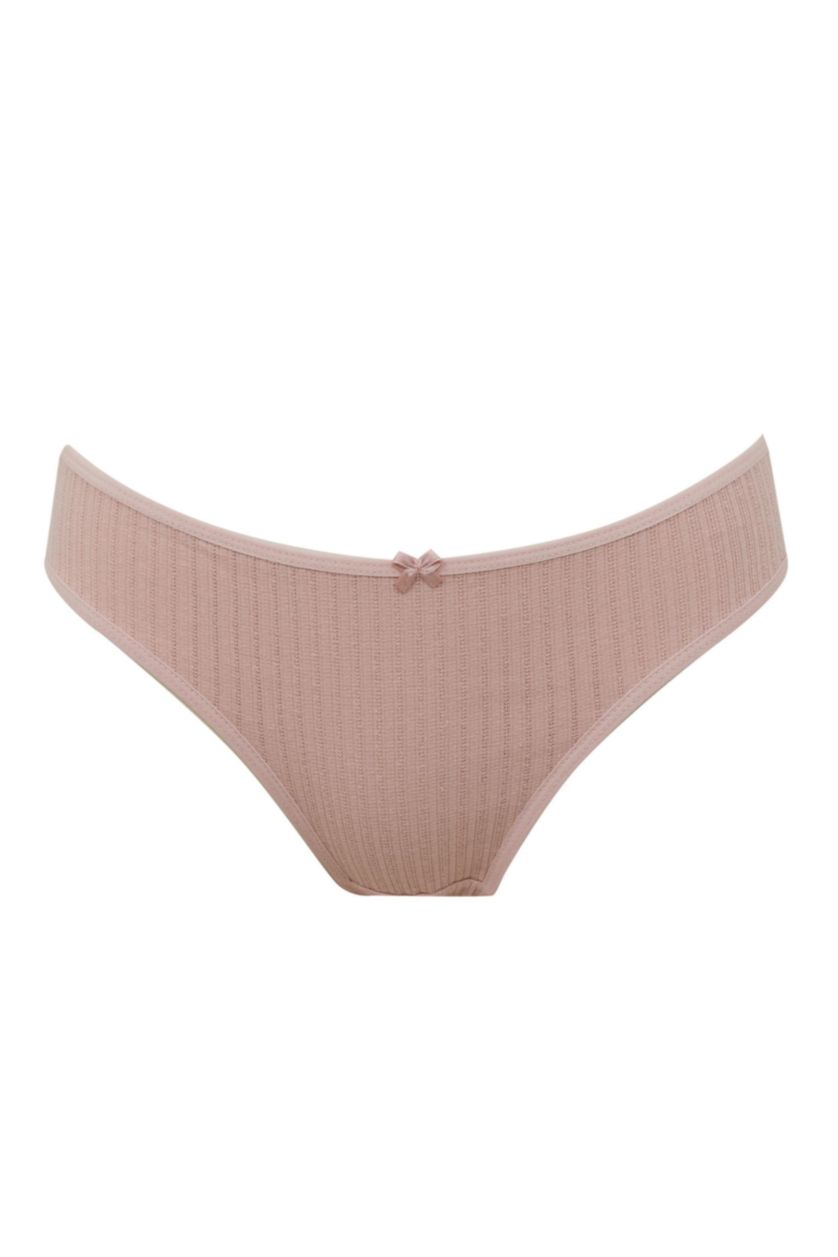 Kadın Gülkurusu Desenli 3'lü Paketli Slip Külot