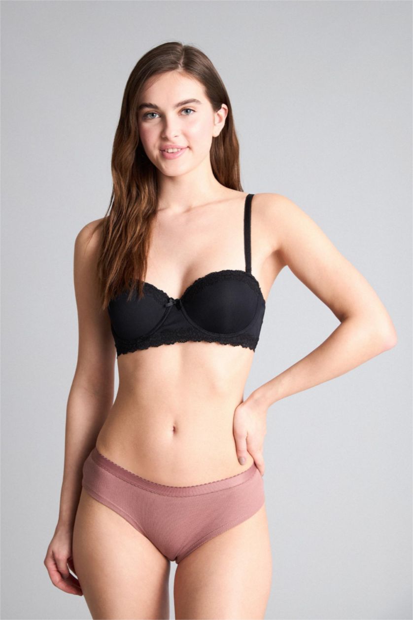 Kadın Gülkurusu Ribana 3'lü Hipster Külot