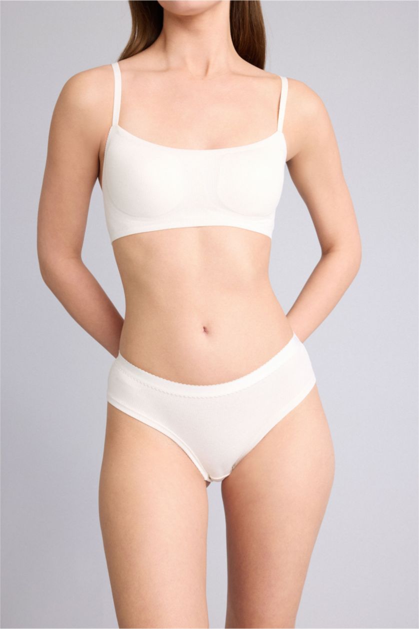 Kadın Lacivert Ribana 3'lü Hipster Külot