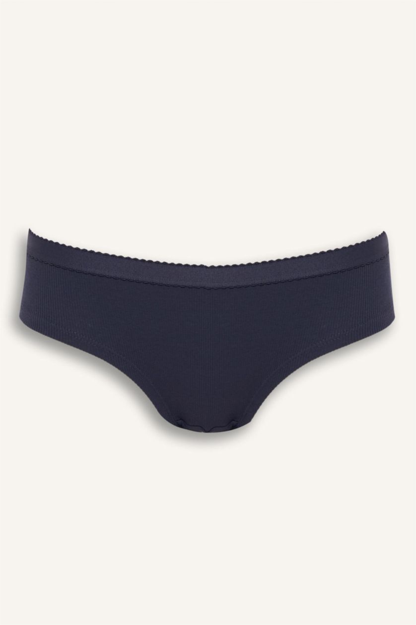 Kadın Lacivert Ribana 3'lü Hipster Külot