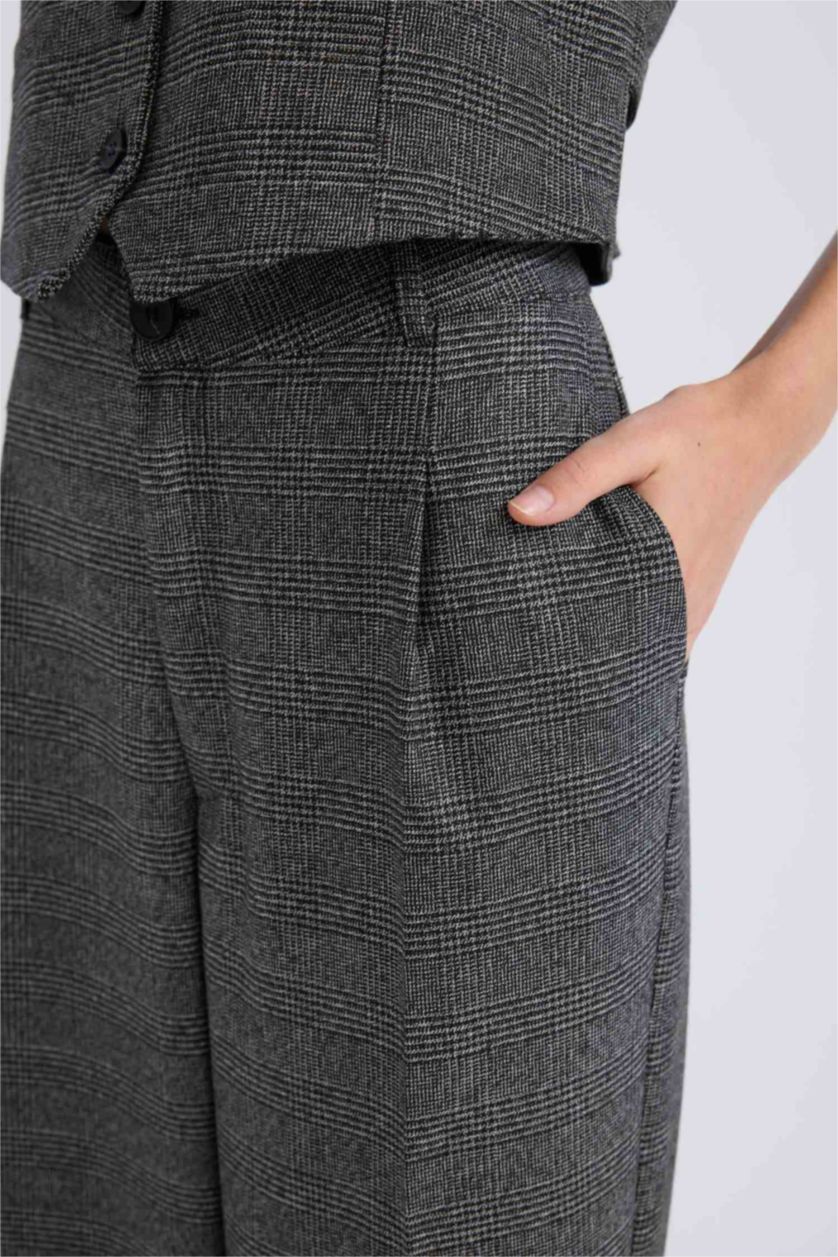 Әйелдерге Антрацит кең аяқ кең етек Шалбар