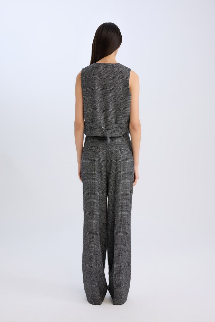 Әйелдерге Антрацит кең аяқ кең етек Шалбар