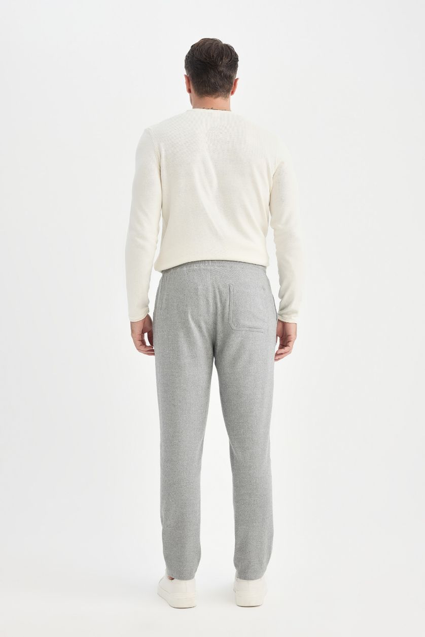 HOMME Gris Pantalon de Jogging droit avec Poches