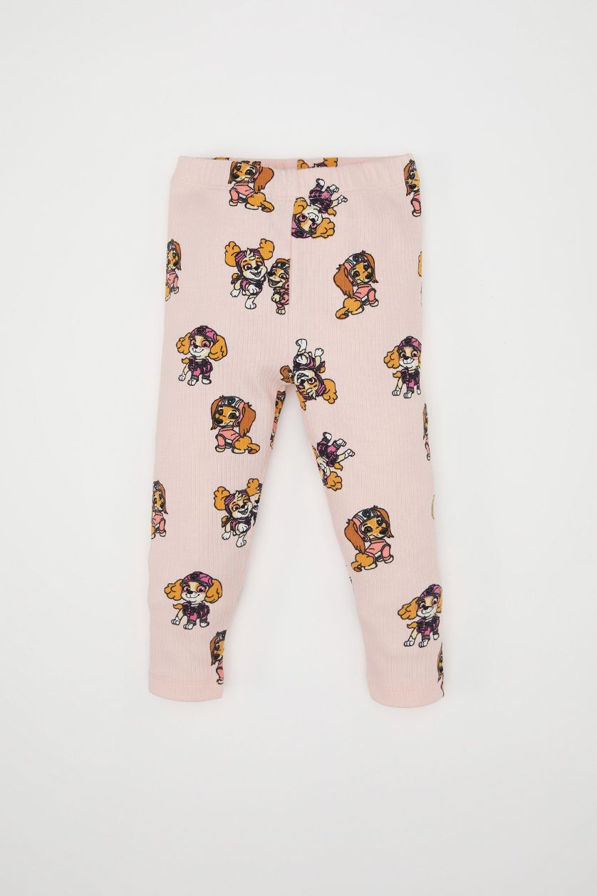 طفلة صغيرة زهري طقم بيجاما بيبي بناتي مضلع قصة عادية من باو باترول - قطعتين