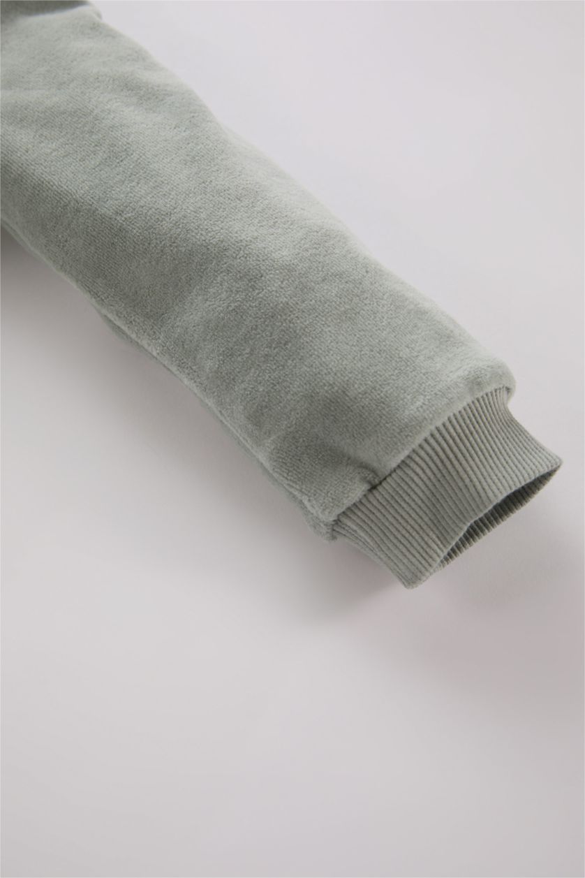 Erkek Bebek Mint Erkek Bebek Paw Patrol Pijama Takımı Uzun Kollu Velur Üst Beli Lastikli Alt