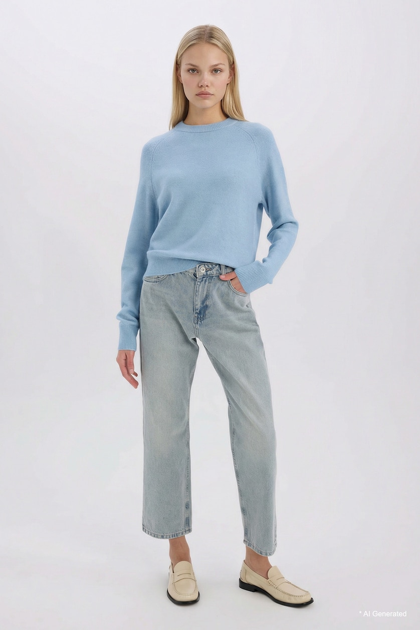 FEMME BLEU Clair Pull