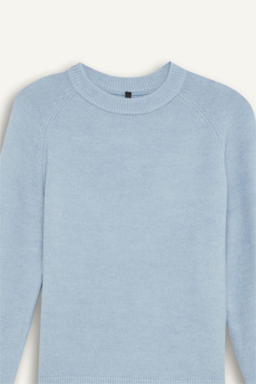 WOMAN Light Blue Regular Fit Pullover