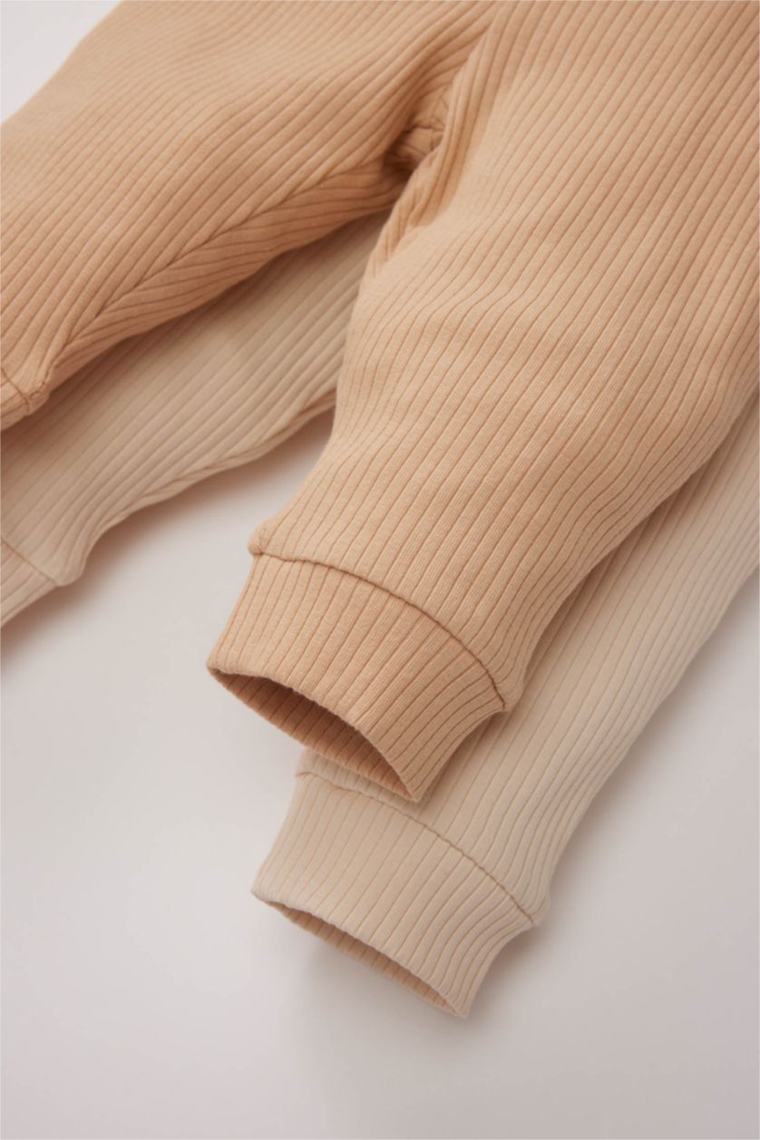 طفل صغير اللون الحجري بنطلون ولادي مضلع قصة عادية - قطعتين