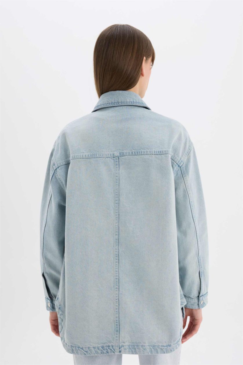 Қыздар Және Жасөспірімдер Ашық Көк Куртка