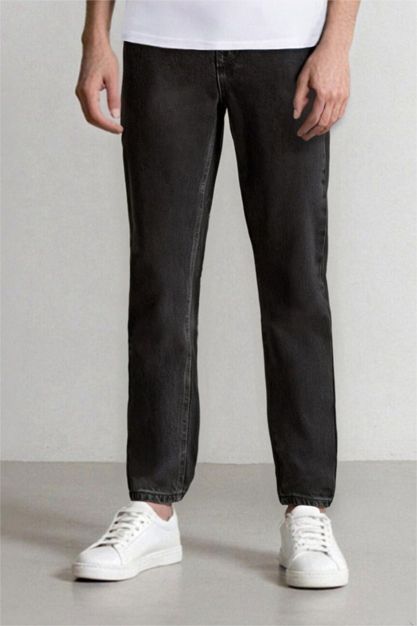 MAN Anthracite Slim Cropped Fit Normal Waist Jeans