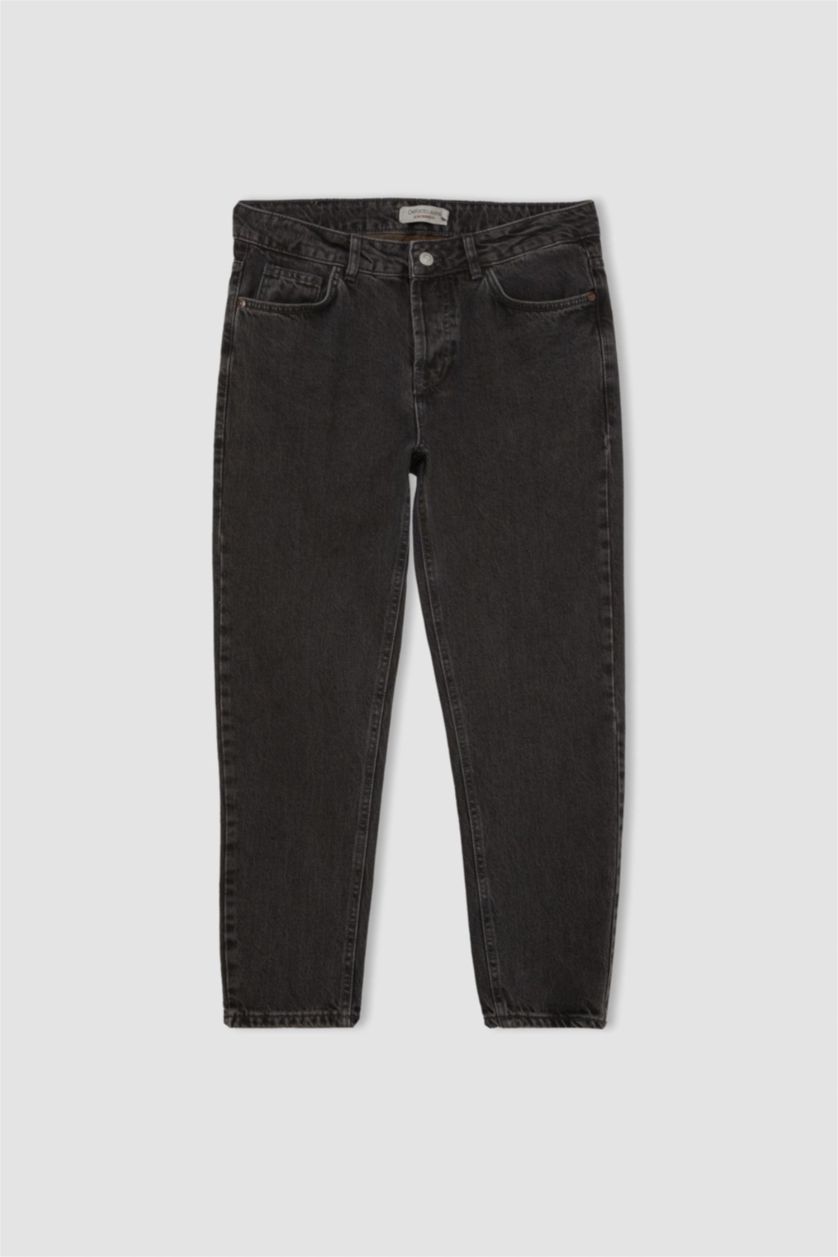 MAN Anthracite Slim Cropped Fit Normal Waist Jeans