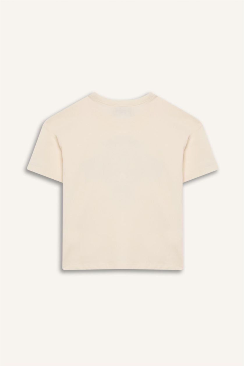 GIRLS & TEENS Ecru Girl Looney Tunes Relax Fit Crew Neck T-Shirt