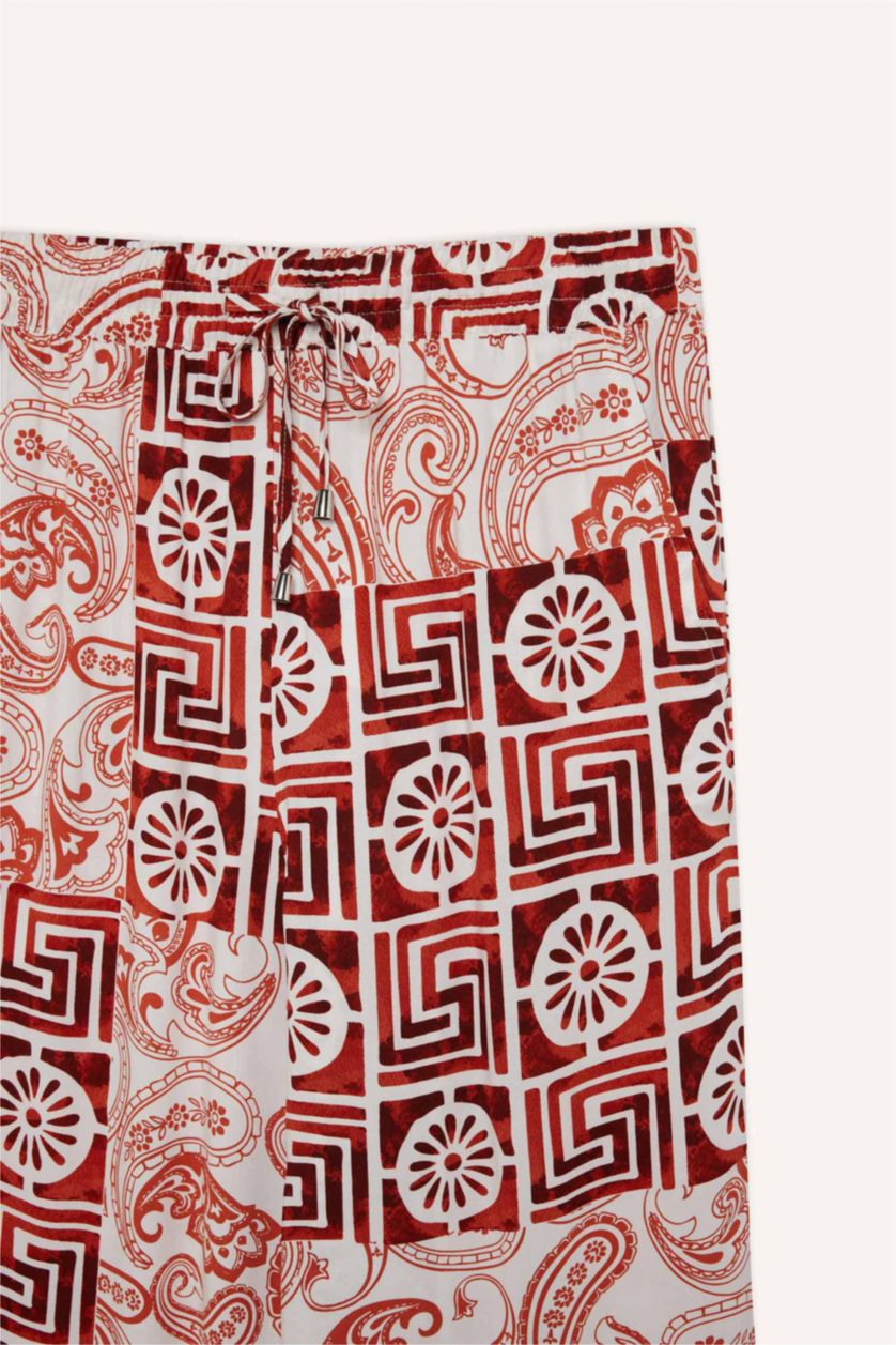 Kadın Kum Regular Fıt Düz Paça Pantolon