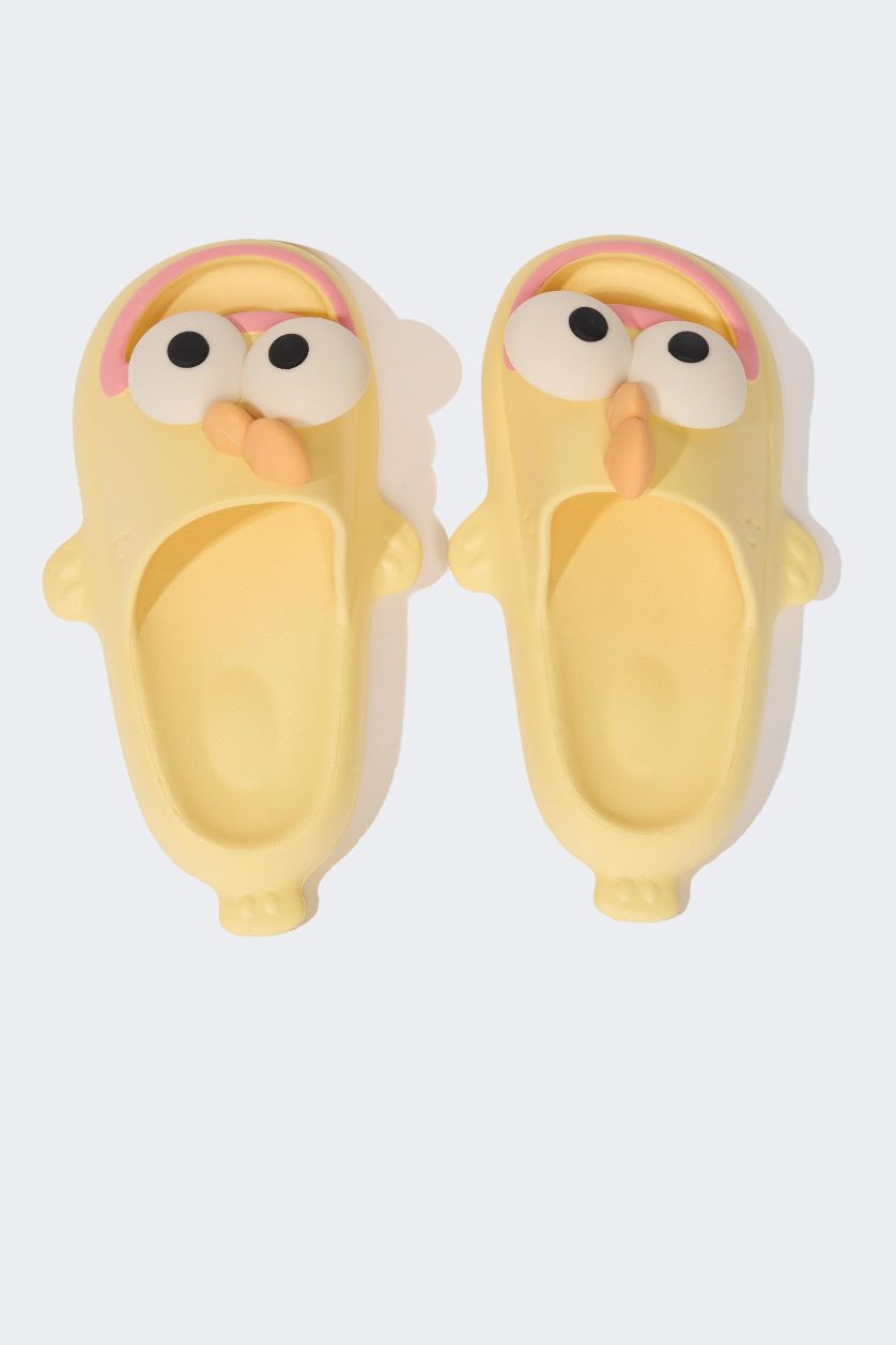 Girls & Teens Yellow Girl Flat Sole Eva Slippers