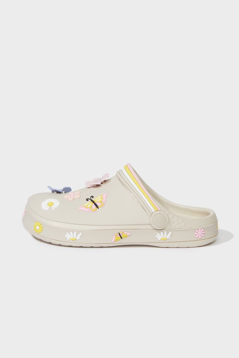 GIRLS & TEENS Beige Girl Flat Sole Eva Sandals