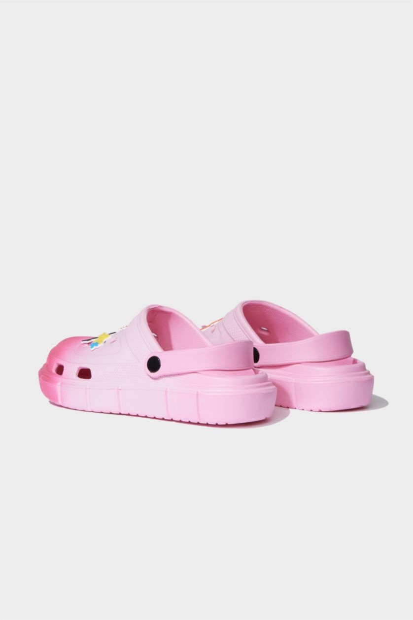 GIRLS & TEENS Neon Pink Girl Thick Sole Eva Sandals