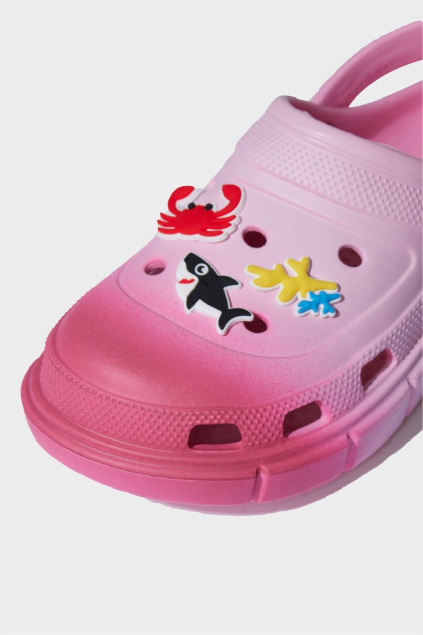 GIRLS & TEENS Neon Pink Girl Thick Sole Eva Sandals