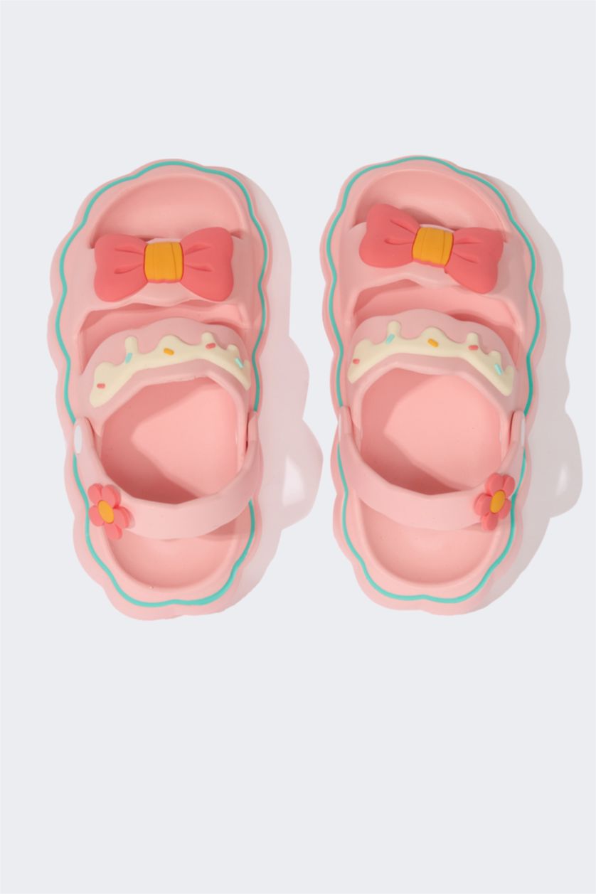 بنات زهري صندل بكعب سميك