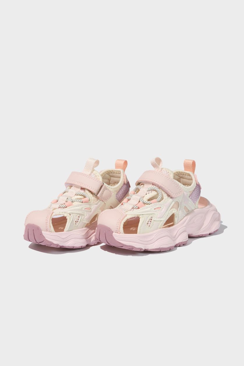 Kız Çocuk - Genç Kız Açık Pembe Kız Çocuk Düz Taban Eva Sandalet