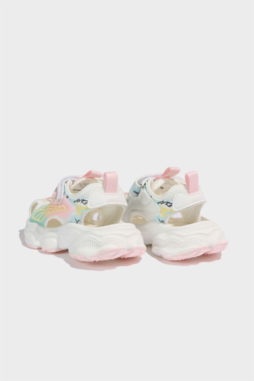 بنات زهري فاتح صندل بكعب مسطح