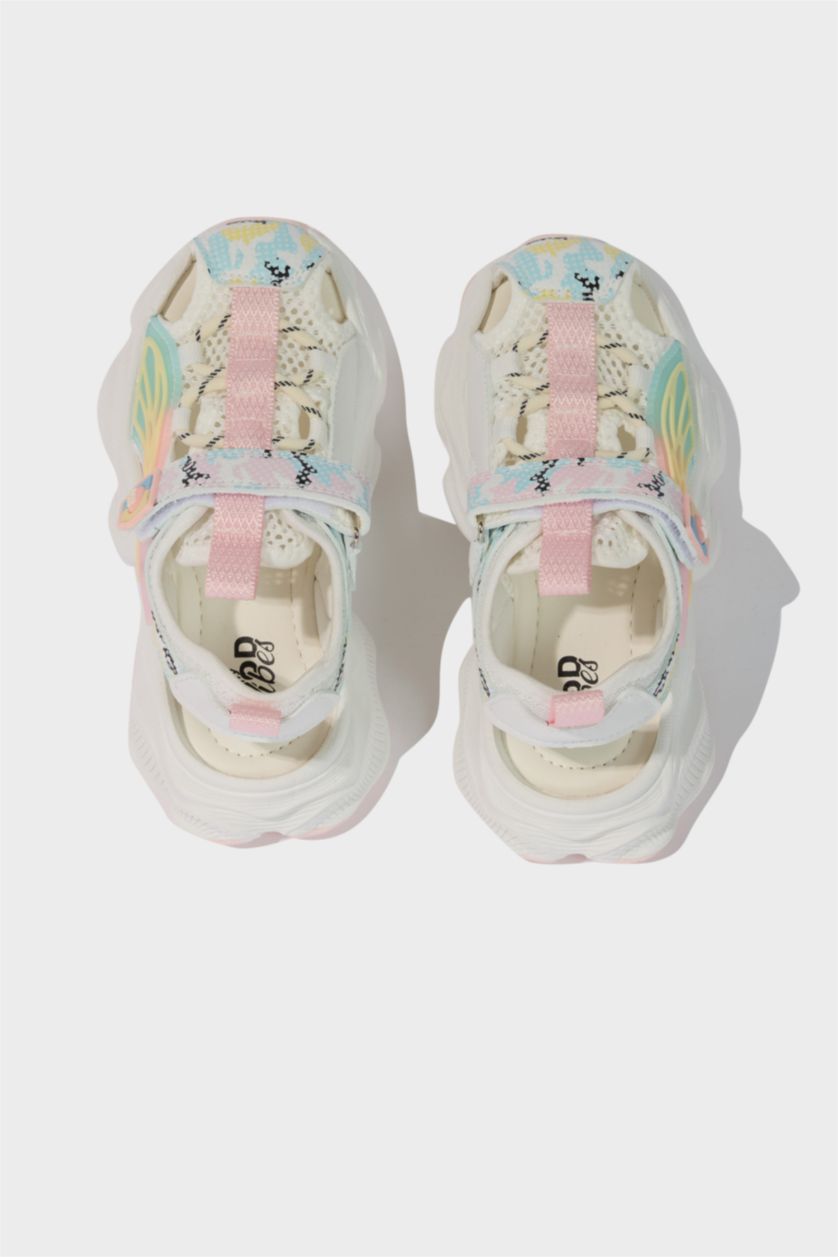 بنات زهري فاتح صندل بكعب مسطح