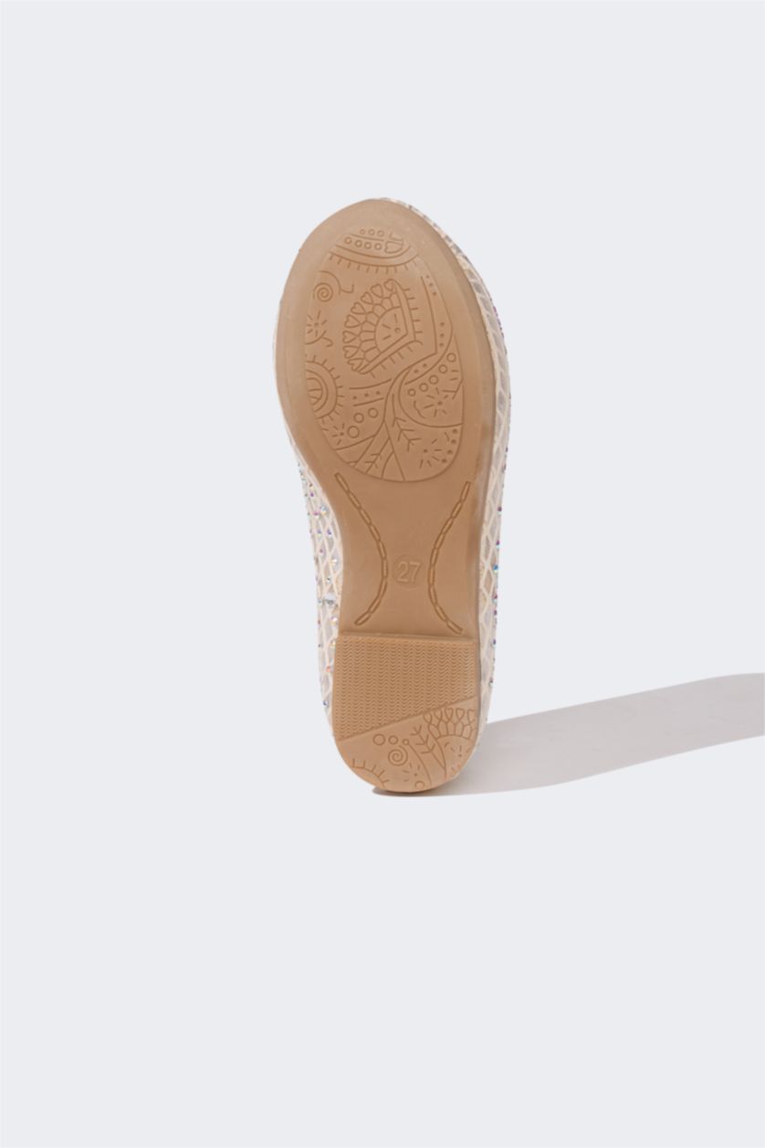 GIRLS & TEENS Beige Girl Ballerina Flat Shoes